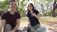 How does a day at the park end up with a public blowjob - Cute teen swallows cum.mp4