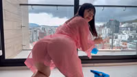Transparent cleaning windows⧸ Try on haul with sesee [7bRm6Y-Xzt4].webm