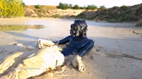 RUBBER BOOTS AND MASK