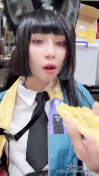 Asagi Kawaii cosplay Hoshimi Miyabi - Zenless Zone Zero (10).mov