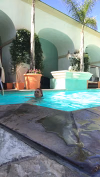 This outdoor pool video not quite safe for IG....mp4