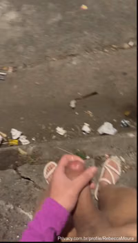 Cumming on street.mp4