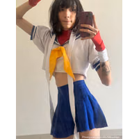 Sakura Kasugano Street Fighter Shemale Cosplay by Nimsay Lem