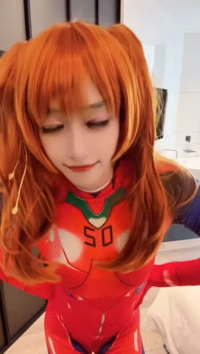 Asuka Langley Soryu Evangelion Shemale Cosplay by eriyaero
