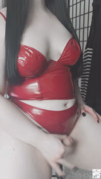 Post ❤️[Red Leather Solo]❤️Apologies for the background noise, .. by mymymarceline from OnlyFans Coomer.mp4
