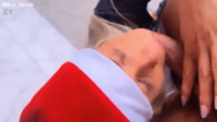 christmas with the busty blonde giving a blowjob and giving it to the cuckold.mp4