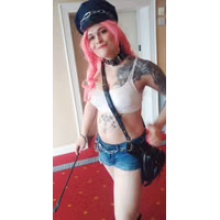 Poison Street Fighter Shemale Cosplay by AuroraAvale