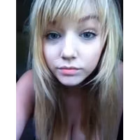 hot blonde with big tits licking her feet