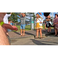 Public erection flasher exhibitionist WNBR Byron Bay CFNM 40