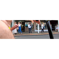 Public erection flasher exhibitionist WNBR Byron Bay CFNM 26