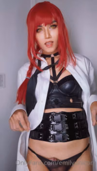 Makima Chainsaw Man Shemale Cosplay by Emily Yunicorn