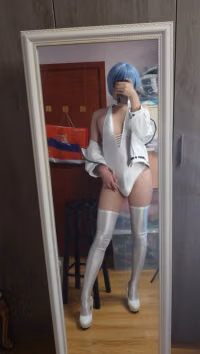 Rei Ayanami Neon Genesis Evangelion Shemale Cosplay by xiaoyingQAQ