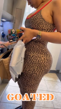 Giant Leopard Latina Ass
