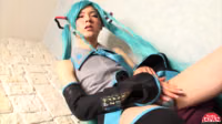 Hatsune Miku Shemale Cosplay by Lisa