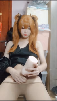 Asuka Langley Soryu Evangelion Shemale Cosplay by xiaoyingQAQ