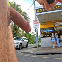 Public erection flasher exhibitionist WNBR Byron Bay CFNM 20