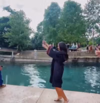babes wearing bikinis under graduation robes