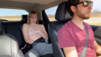 076_Teen Caught Masturbating in Uber & gives Sloppy Handjob Blowjob.mp4