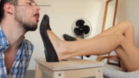under girls feet