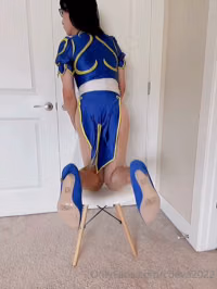 Chun-Li Street Fighter Shemale Cosplay by CDEva2022