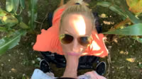 Throat Goat - Amateur Blonde Facefucked In Cornfield (Id 2294167).mp4