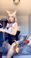 Lauren cosplay striptease