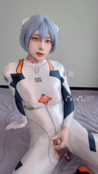 Rei Ayanami Neon Genesis Evangelion Shemale Cosplay by WildHoney423