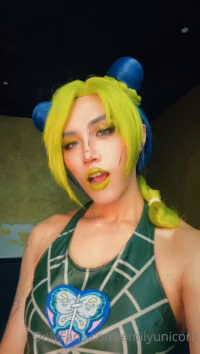 Jolyne Cujoh JoJos Bizarre Adventure Shemale Cosplay by Emily Yunicorn