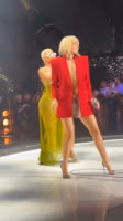 Miley Cyrus New Years Eve NBC show instagram stories with nips lip