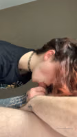 thecamdamage-14-03-2020-25580609-More BJ time with mike panic. I wait and swallow his .mp4