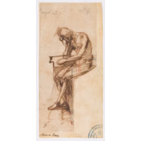 CajÃ©s, Eugenio Sketch of a nude male figure (Christ reviled ).jpg