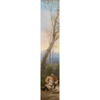 Castillo, JosÃ© del El cazador y su perro.jpg