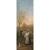 Castillo, JosÃ© del Un caballero paseando con una seÃ±ora.jpg