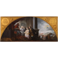 Murillo, BartolomÃ© Esteban The Foundation of Santa Maria Maggiore in Rome. The Patrician recounts his Dream to the Pope.jpg