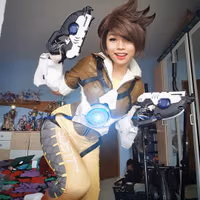 Tracer Overwatch Shemale Cosplay by Fantastic Nami