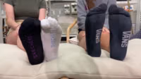 Two Friends Show Their Bare Feet in a Store (10 minutes).mp4