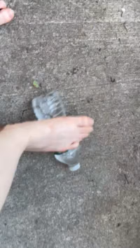 missgumbiecat Feet attack water bottle 2160p.mp4