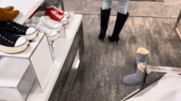 Trying on heels, boots, shoes.webm