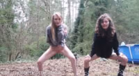Teen public lesbian piss hidden spy voyeur leak
