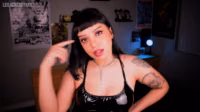 LEILA CHERRY - Latex Dress Loser Humiliation Tease And Denial.mp4