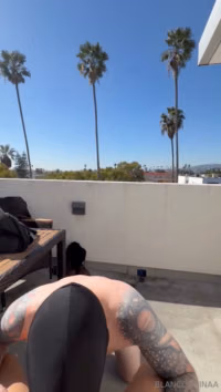 BlancoChinaa aka whitechinnaak - 02-18-2026 OnlyFans Video - California Rooftop PlayGOOD MORNING The views - XXX shemale video available for online viewing on X-tg.mp4