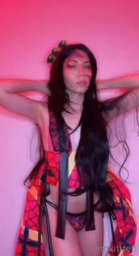 Daki Demon Slayer Shemale Cosplay by FemKittten