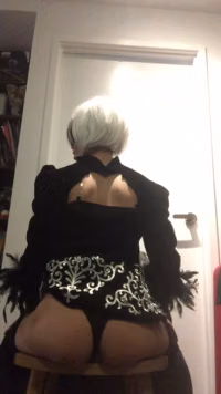2B Nier Automata Shemale Cosplay by Tina Tan