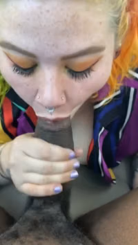 [sluugslut] - Teen Gags on Huge BBC in Parking Lot (20210912) [ph613e664e47427].mp4