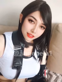 Tifa Lockhart Final Fantasy VII Shemale Cosplay by AngeBela