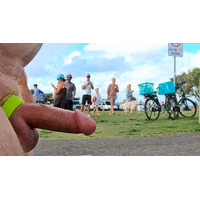 Public erection flasher exhibitionist WNBR Byron Bay CFNM 43